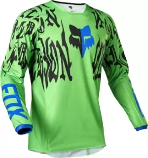 FOX 180 Peril Motocross Jersey, green-yellow, Size S, green-yellow, Size S