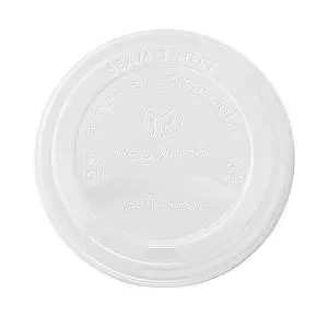 Vegware Hot Cup Lid 12oz 89-series White Pack of 1000 VLID89S VG92707