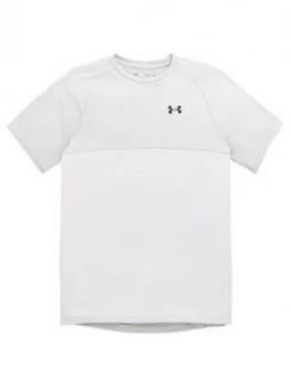 Urban Armor Gear Boys Childrens Tech Color Block Short Sleeved T-Shirt - Grey Black, Grey/Black Size M 9-10 Years