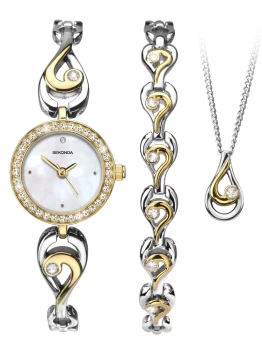 Sekonda Ladies Two-Tone Jewellery & Watch Set 2512G