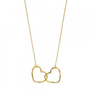 Juvi Designs Gold vermeil hearts entwined pendant Gold