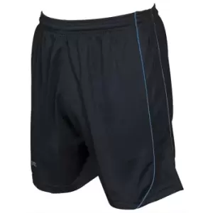 Precision Childrens/Kids Mestalla Shorts (S) (Black/Azure)