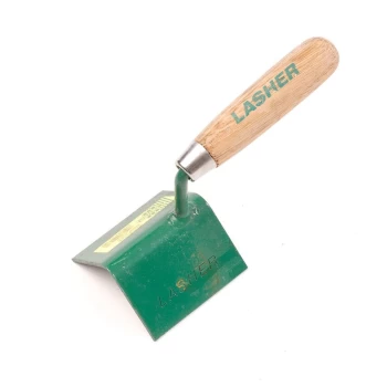 Corner Cove Inside Trowel With A Wooden Handle - 75Mm