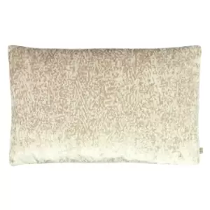 Lynx Velvet Jacquard Rectangular Cushion Snow, Snow / 40 x 60cm / Polyester Filled