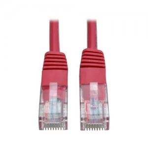 Tripp Lite Cat5e 350 Mhz Molded Utp Ethernet Patch Cable Rj45 Red 14ft