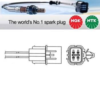 1x NGK NTK Oxygen O2 Lambda Sensor OZA610-W5 OZA610W5 (0015)