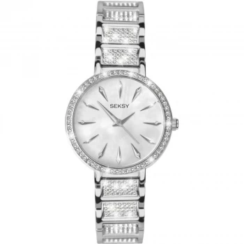 Seksy Pearl And Silver Watch - 2371