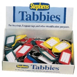 Stephens Assorted Tabbies Keyrings Display Pack of 50 RS521211