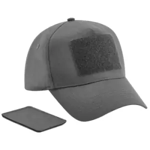 Beechfield 5 Panel Removable Patch Baseball Cap (One Size) (Graphite Grey)