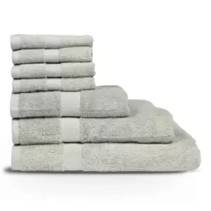 Loft Combed Cotton 7 Piece Towel Set Dove