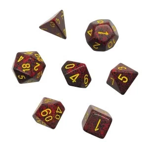 Chessex Speckled Poly 7 Dice Set: Mercury