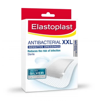 Elastoplast Plaster Antibacterial Sensitive XXL Dressing 5s