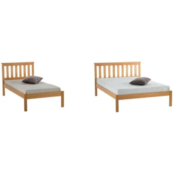 Birlea - Denver Natural Solid Pine Wood Low Foot End Bed Frame 5ft Kingsize 150 cm