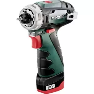 Metabo POWERMAXX BS BASIC 600984500 Cordless drill 12 V 2.0 Ah Li-ion incl. spare battery, incl. charger, incl. case