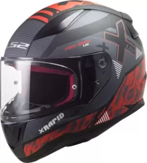 LS2 FF353 Rapid Xtreet Helmet, black-red, Size 3XL, black-red, Size 3XL