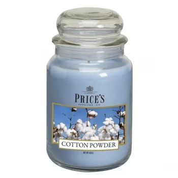Price's Candles Large Jar Cotton Powder