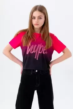 Fade Script Crop T-Shirt