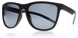 Polaroid 6014/S Sunglasses Black Rubber YYV Polariserade 55mm