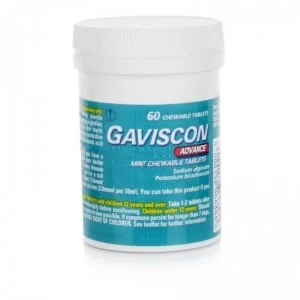 Gaviscon Advance Chewable 60 Tablets Mint