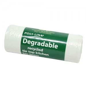 Polylina Small Degradable Bin Liners 15 Litres - Pack of 40