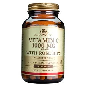 Solgar Vitamin C 1000 mg with Rose Hips Tablets 100 tablets
