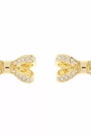Ted Baker Ladies Gold Plated Olitta Mini Opulent Pave Bow Earring TBJ1563-02-02