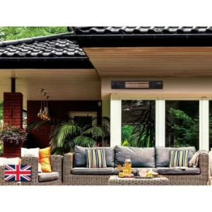 Estufa Outdoor Electrical Wall Heater with Bluetooth Speaker, Timer, Remote Control, IP55