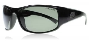 Dirty Dog Muzzle Sunglasses Shiny Black 53337 Polariserade 65mm