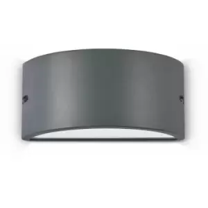 01-ideal Lux - Anthracite REX-2 wall light 1 bulb