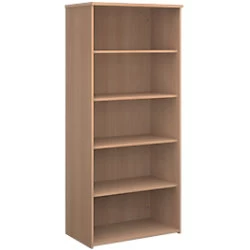 Dams Infinite Bookcase with One Fixed and Three Adjustable Shelves 1790mm - Beech