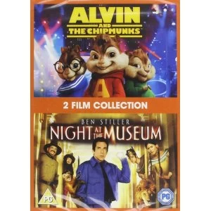 2 Film Collection - Alvin & The Chipmunks + Night At The Museum DVD