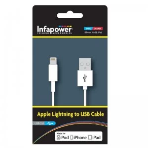 Infapower Apple Lightning USB Cable - 1M Officially Licenced