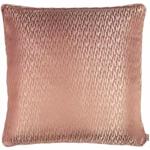 Kai Astrid Metallic Teardrop Piped Edge Cushion Cover, Coral, 43 x 43 Cm