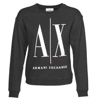 Armani Exchange Logo Sweatshirt Black Size L Women