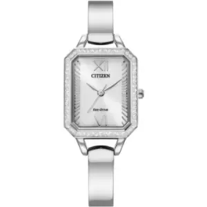 Ladies Citizen Stainless Steel Eco-Drive Crystal Case Eco-Drive Crystal Case