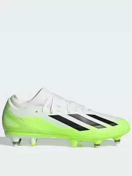 Adidas Mens X 3 Soft Ground Football Boot, White, Size 12, Men