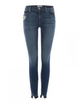 Frame Le Skinny Jeans in Roberts Denim Mid Wash