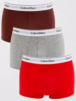 Calvin Klein 3 Pack Trunk - Multi, Assorted, Size L, Men