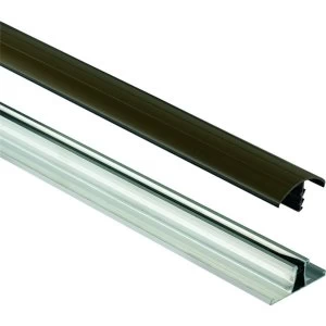 Wickes Brown Universal Glazing Bar for Polycarbonate Sheets 4000mm