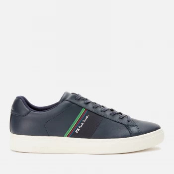 Paul Smith Mens Rex Leather Low Top Trainers - Dark Navy - UK 10