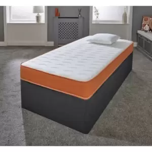 Extremecomfortltd - eXtreme Comfort Ltd Cooltouch Essentials Orange 18cms Deep Hybrid Spring & Memory Foam Mattress, 4ft Small Double