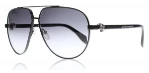 Alexander McQueen AM0018S Sunglasses Black 001 Polariserade 63mm