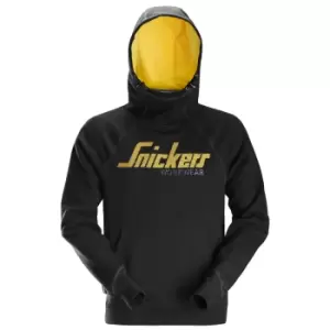Snickers 2889 Logo Sweatshirt Hoodie Black L