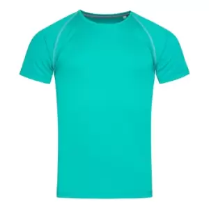Stedman Mens Active Raglan T-Shirt (S) (Bahama Green)