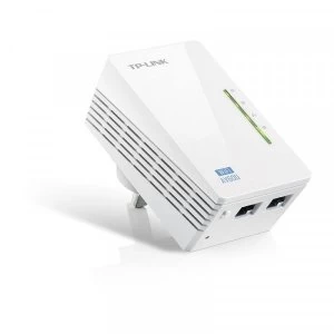 TL-WPA4220 V1.20 AV600 Powerline WiFi Extender with Two Ethernet Ports