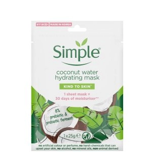Simple Kind to Skin Hydrating Coconut Water Sheet Mask 1pc