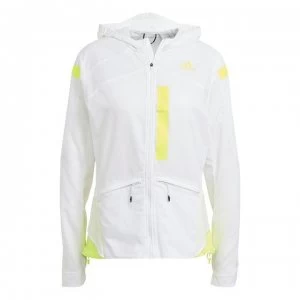 adidas adidas Marathon Jacket Ladies - White/Yellow