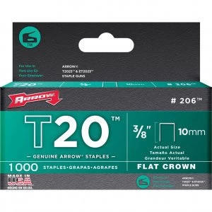 Arrow T20 Wiring Staples 10mm Pack of 1000