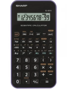 Sharp EL501XBVL Scientific Calculator Black/Purple