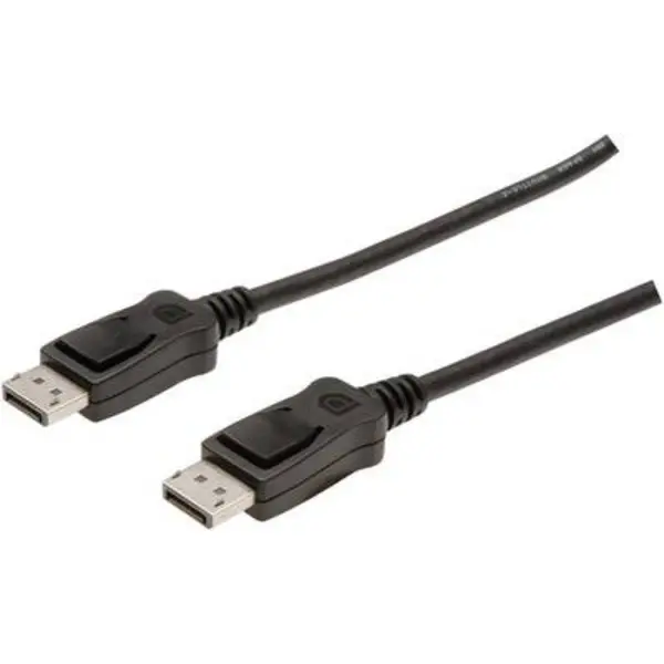 Digitus DisplayPort Cable DisplayPort plug, DisplayPort plug 2m Black AK-340103-020-S DisplayPort cable AK-340103-020-S